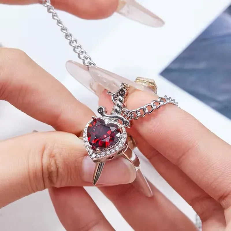 Edição Amor único -Kit Pulseira e Anel  coração & espada